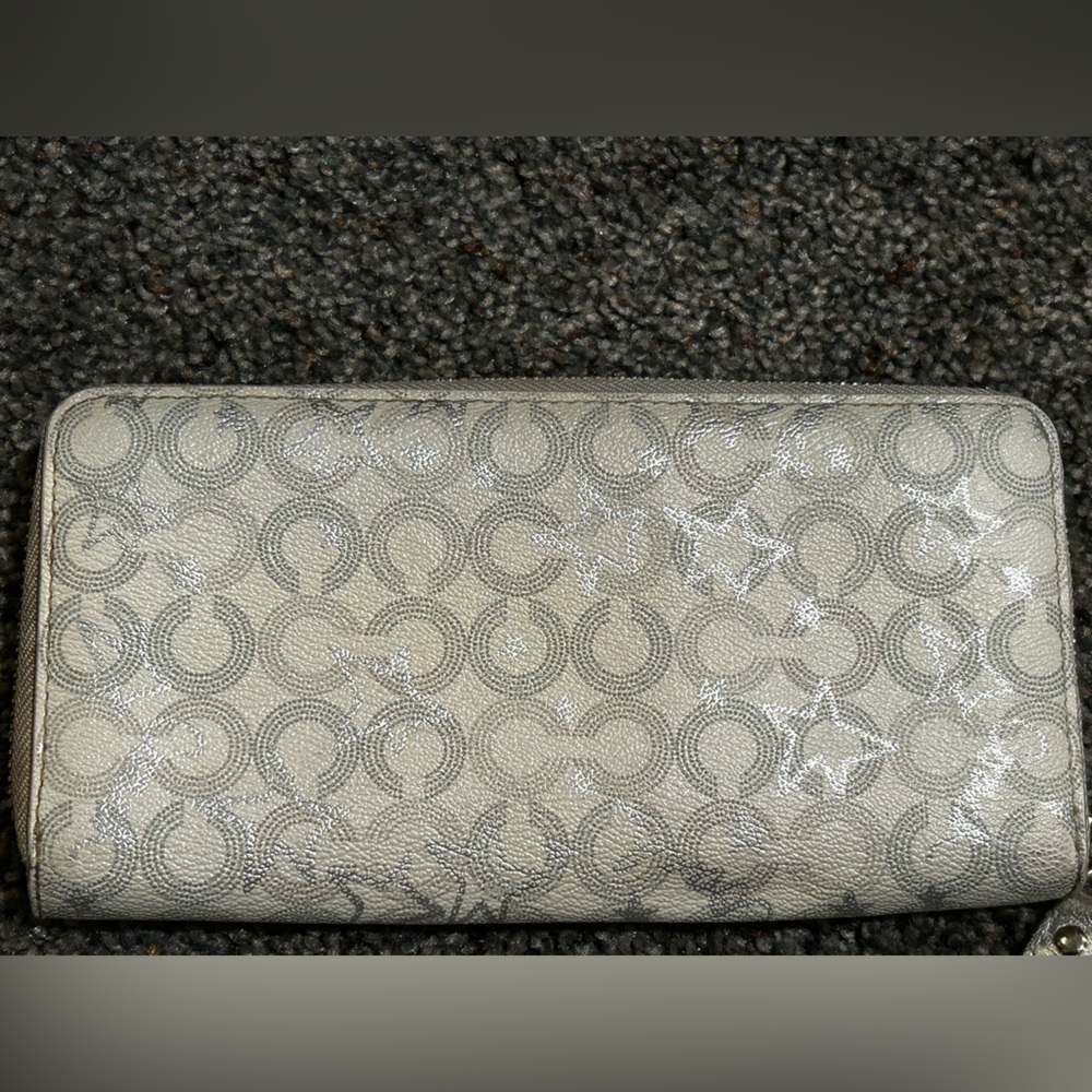 Coach Silver Patterned Wallet - Picture 2 of 4
